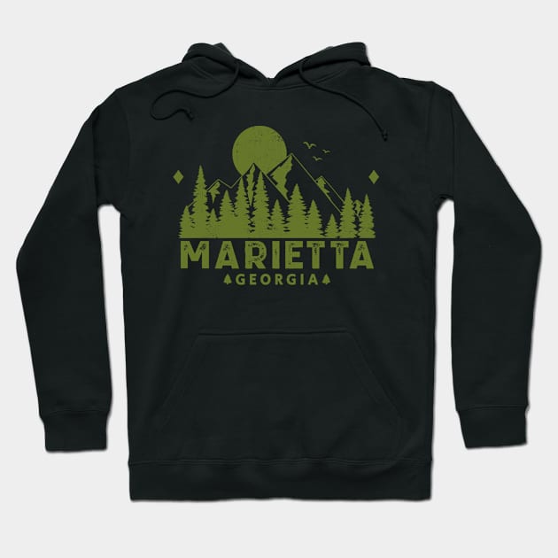 Marietta Georgia Mountain Sight Hoodie by HomeSpirit